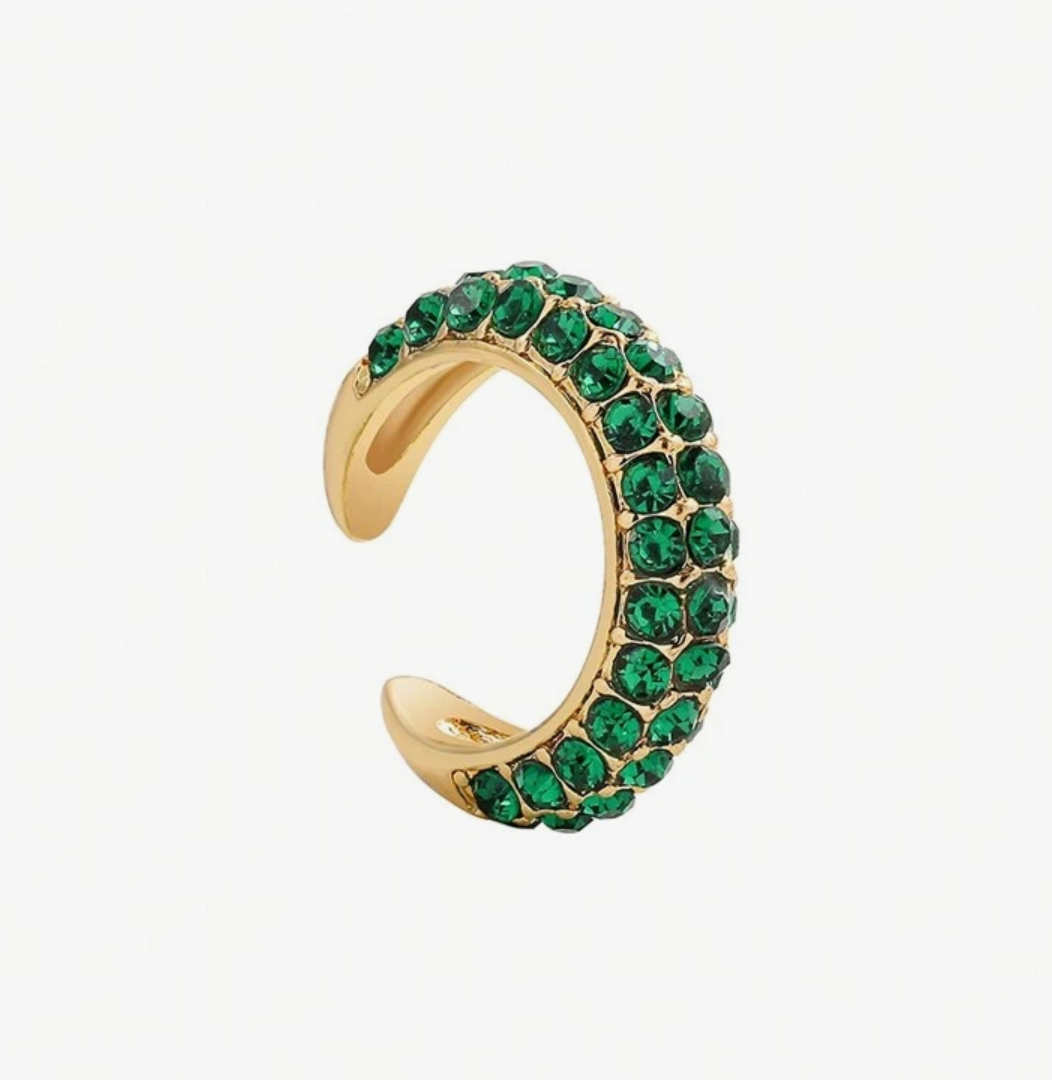 Green Zirconia Ear Clip