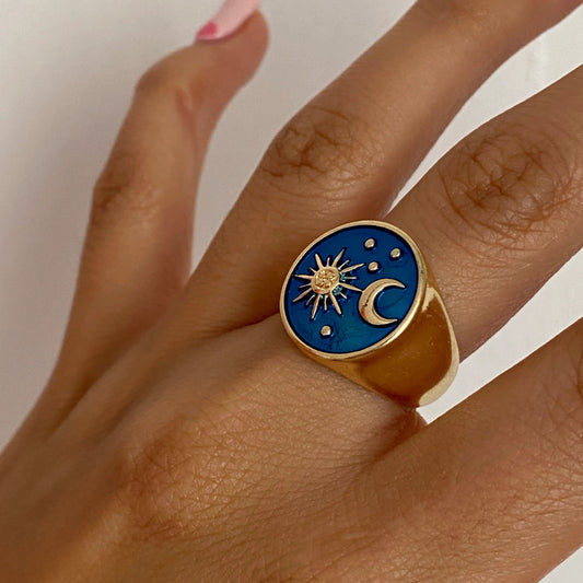 Sun & Moon Golden Ring