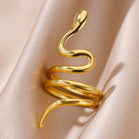 Serpentine Golden Ring